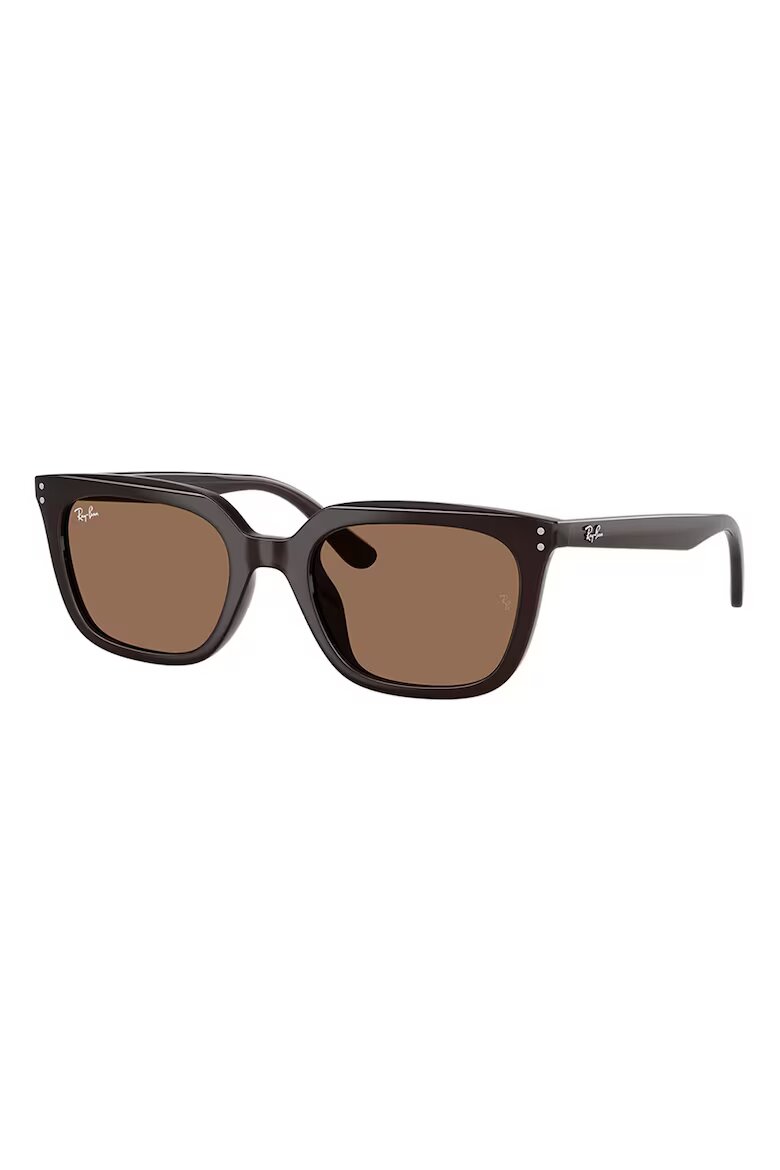 Ray-Ban Унисекс слънчеви очила Wayfarer с плътни стъкла Тъмнокафяв