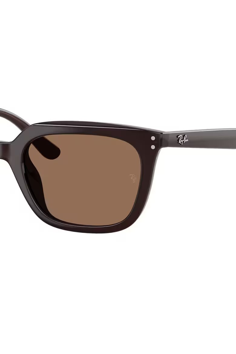 Ray-Ban Унисекс слънчеви очила Wayfarer с плътни стъкла Тъмнокафяв