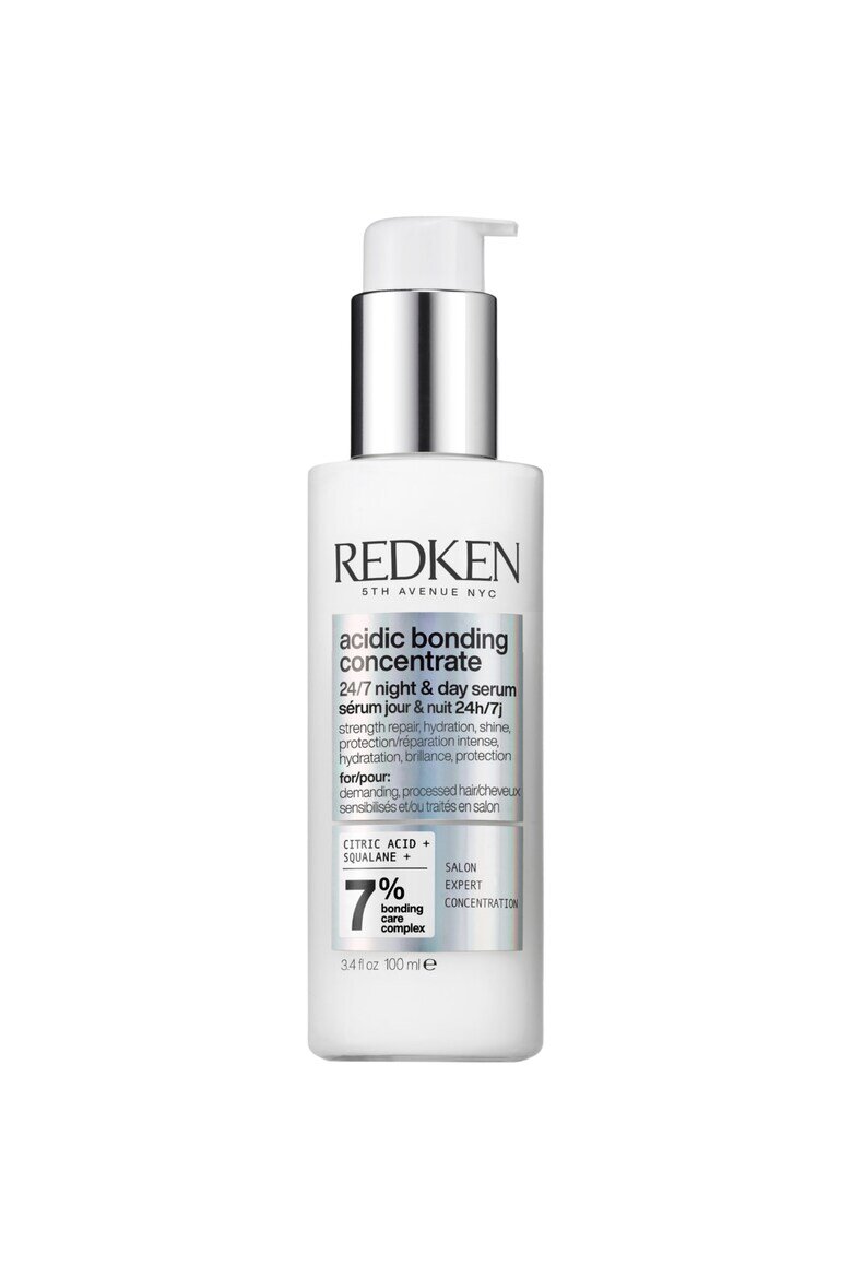 Redken Серум за интензивно възстановяване Acidic Bonding Concentrate 24/7 за ден и нощ Осигурява хидратация блясък и защита за увредена коса 45 мл 100 мл