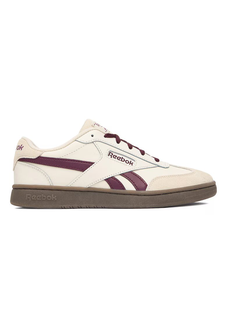 Reebok Дамски кецове - естествена кожа - бежови - текстил