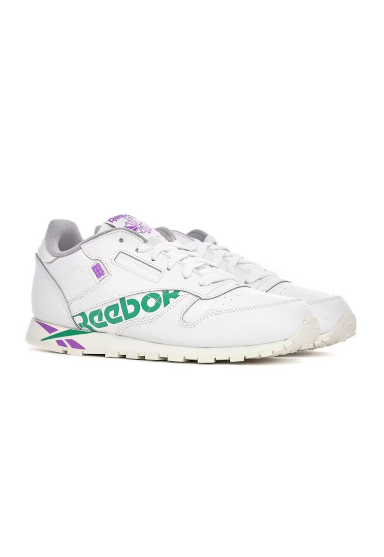 Reebok Дамски спортни обувки - естествена кожа - бели - Бял