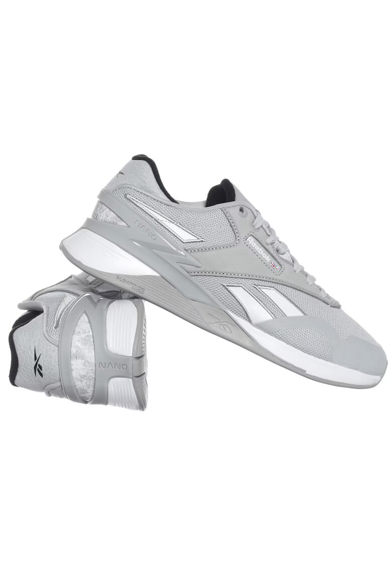 Reebok Дамски спортни обувки HP2646 - Текстил/Естествена кожа - Сиво/Бяло