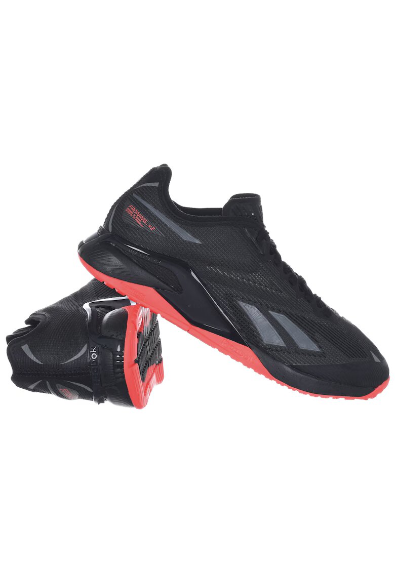 Reebok Дамски спортни обувки ID6749 - Черно/Корал - Текстил