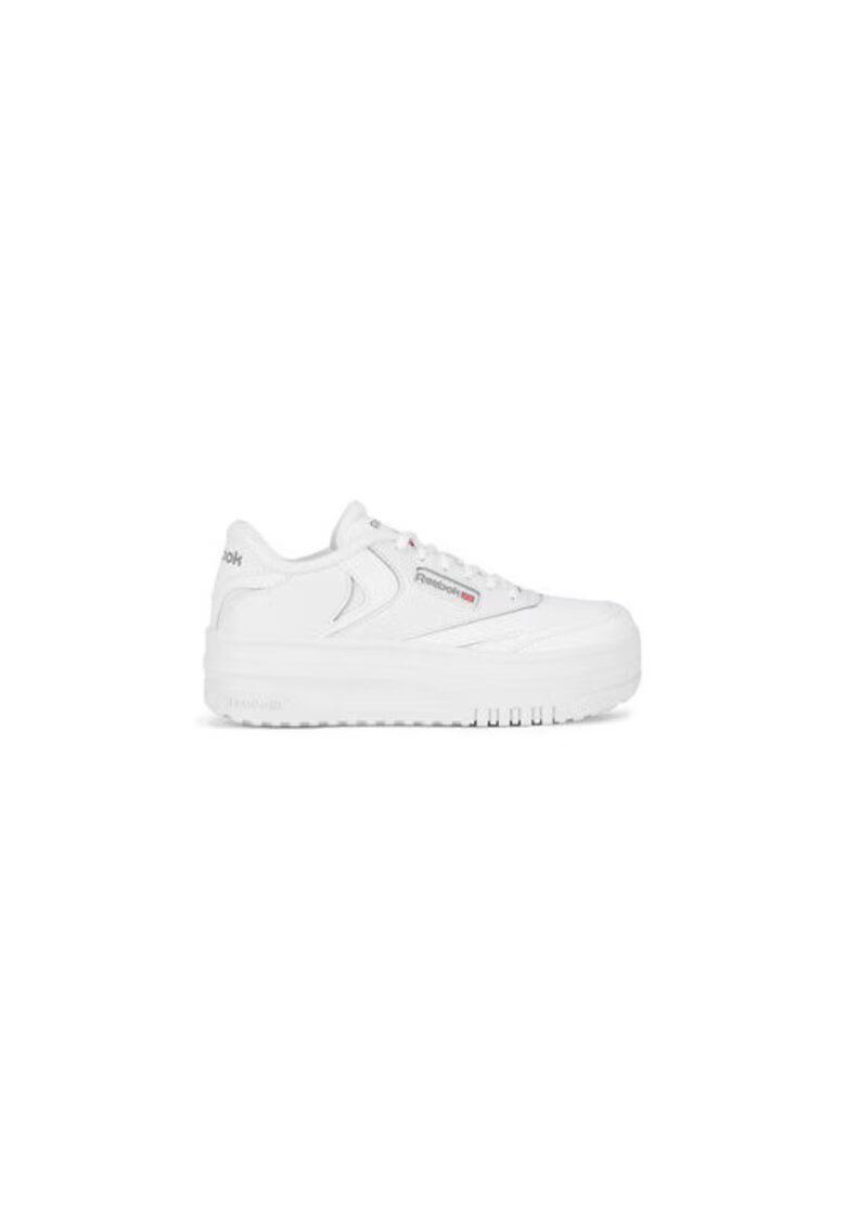 Reebok Детски спортни обувки EO-CLUB C EXTRA - връзки - естествена кожа - бели -