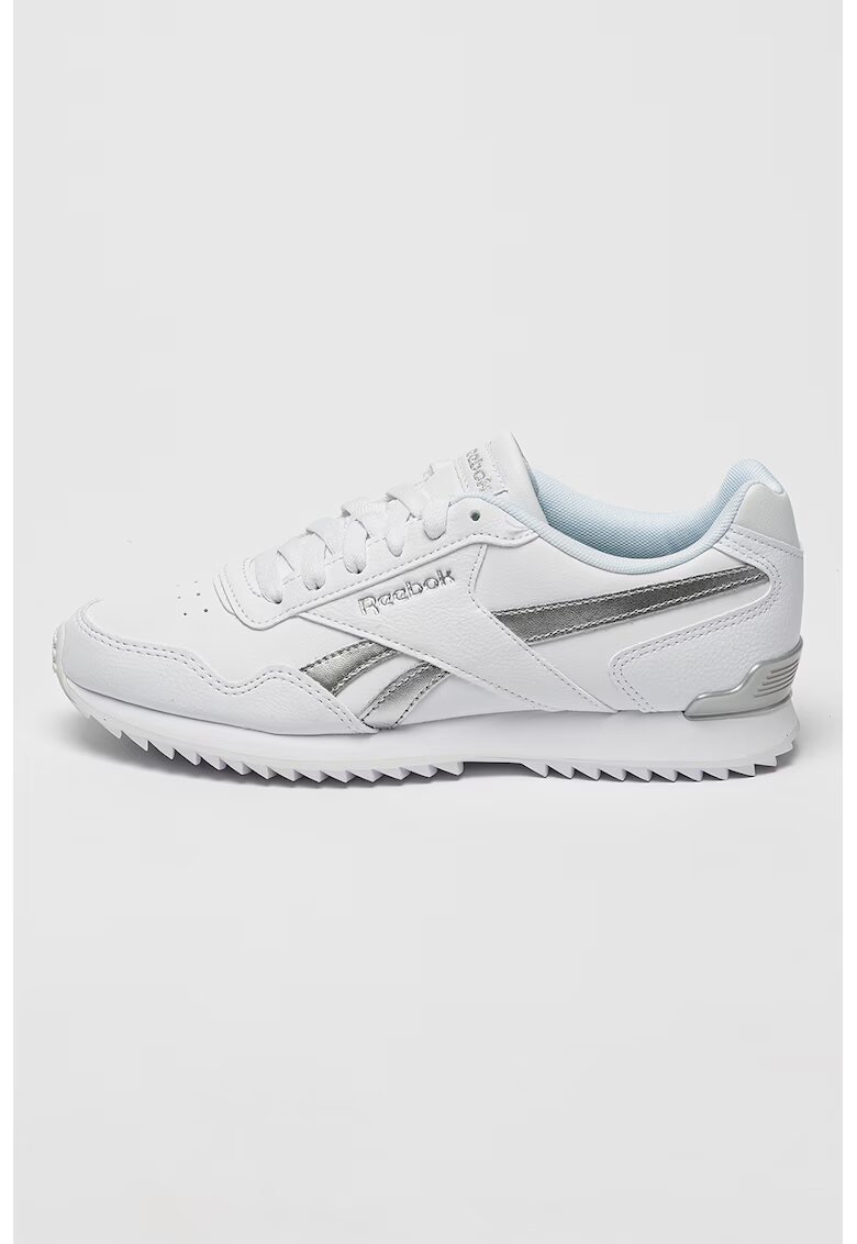 Reebok Кожени спортни обувки Royal Glide - Бял/Сребрист