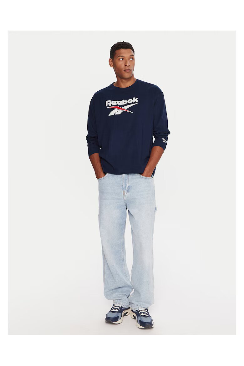 Reebok Мъжка блуза памук тъмносин