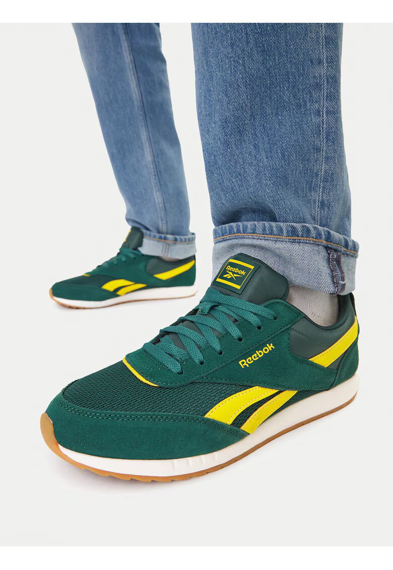 Reebok Мъжки кецове - естествена кожа - зелени - технология Ortholite