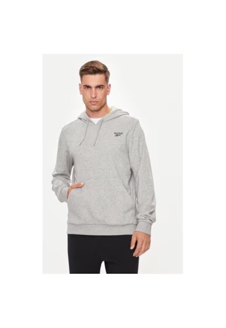 Reebok Мъжки суитшърт - 304552144 - Памук/Рециклиран полиестер - Сив - Сив