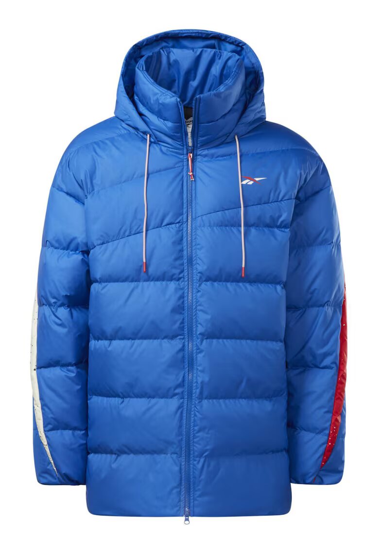 Reebok Мъжко яке - Синьо - Спортно - Пълнеж от патешки пух 2672