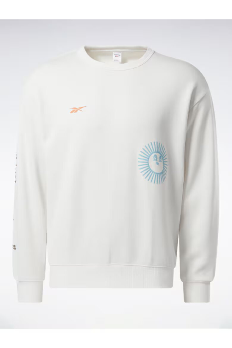 Reebok Унисекс суичър 301694199 Памук Екрю