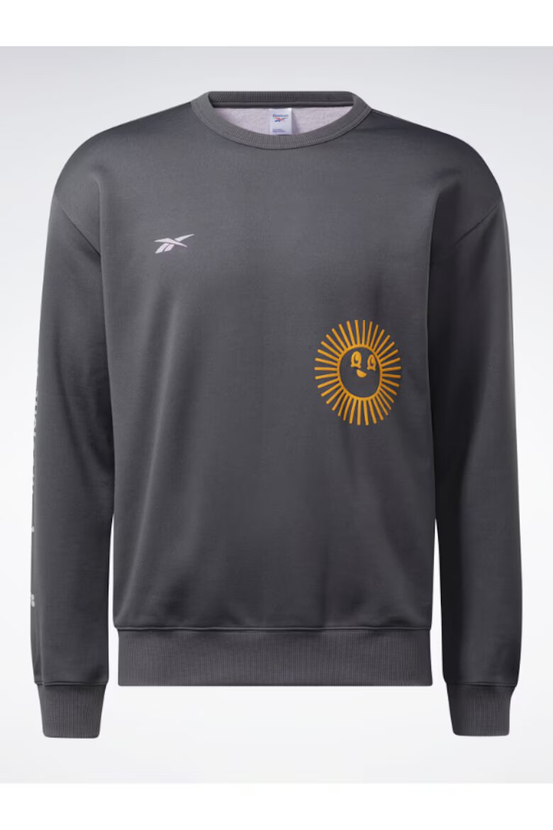 Reebok Унисекс суитшърт 301694205 Памук Сив