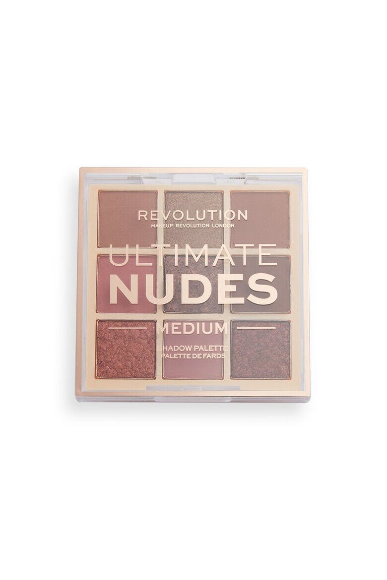 REVOLUTION Палитра сенки за очи Ultimate Nudes средна 9 нюанса многоцветна