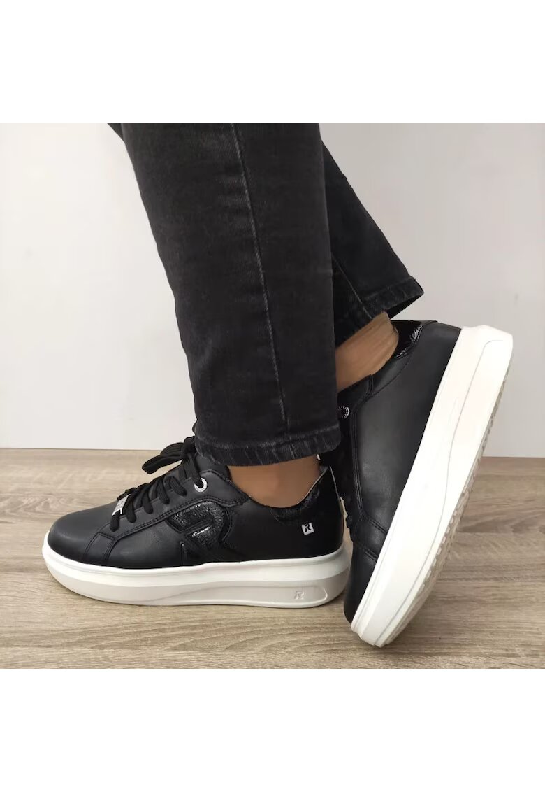 Rieker Спортни обувки W1204-01 Черни - Черно