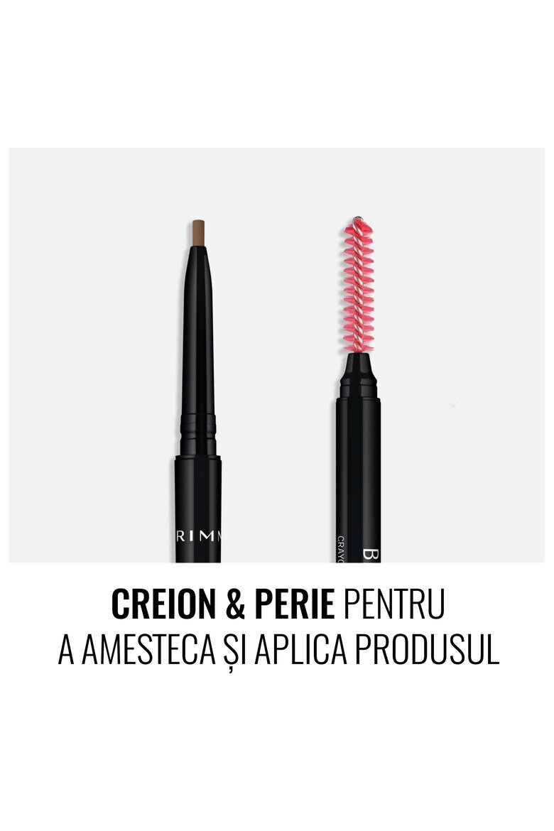 Rimmel Молив за вежди London Brow Pro Micro Soft Brown