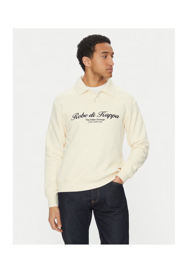 Robe Di Kappa Мъжки суитшърт 631373W - Памук - Екрю - Екрю