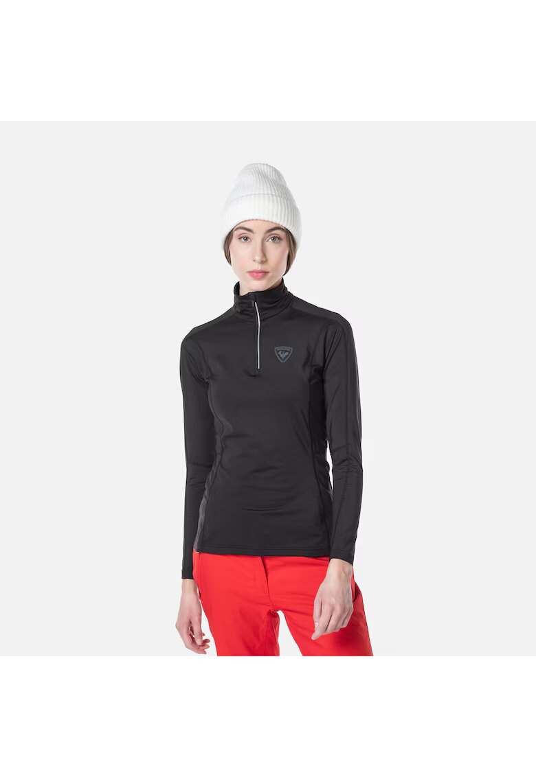 Rossignol Дамски спортен топ с цип W Classique - черен - Черен