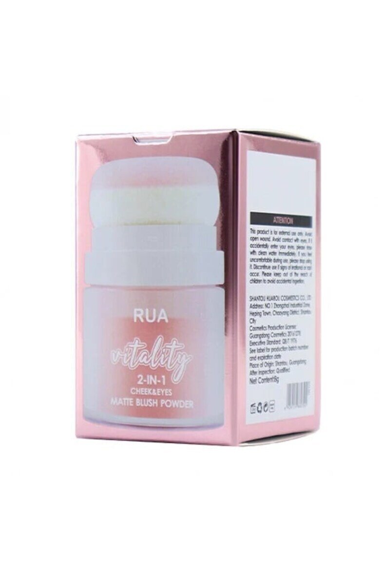 RUA Матов руж Vitality руж с гъба-апликатор 8 gwqfzx 04