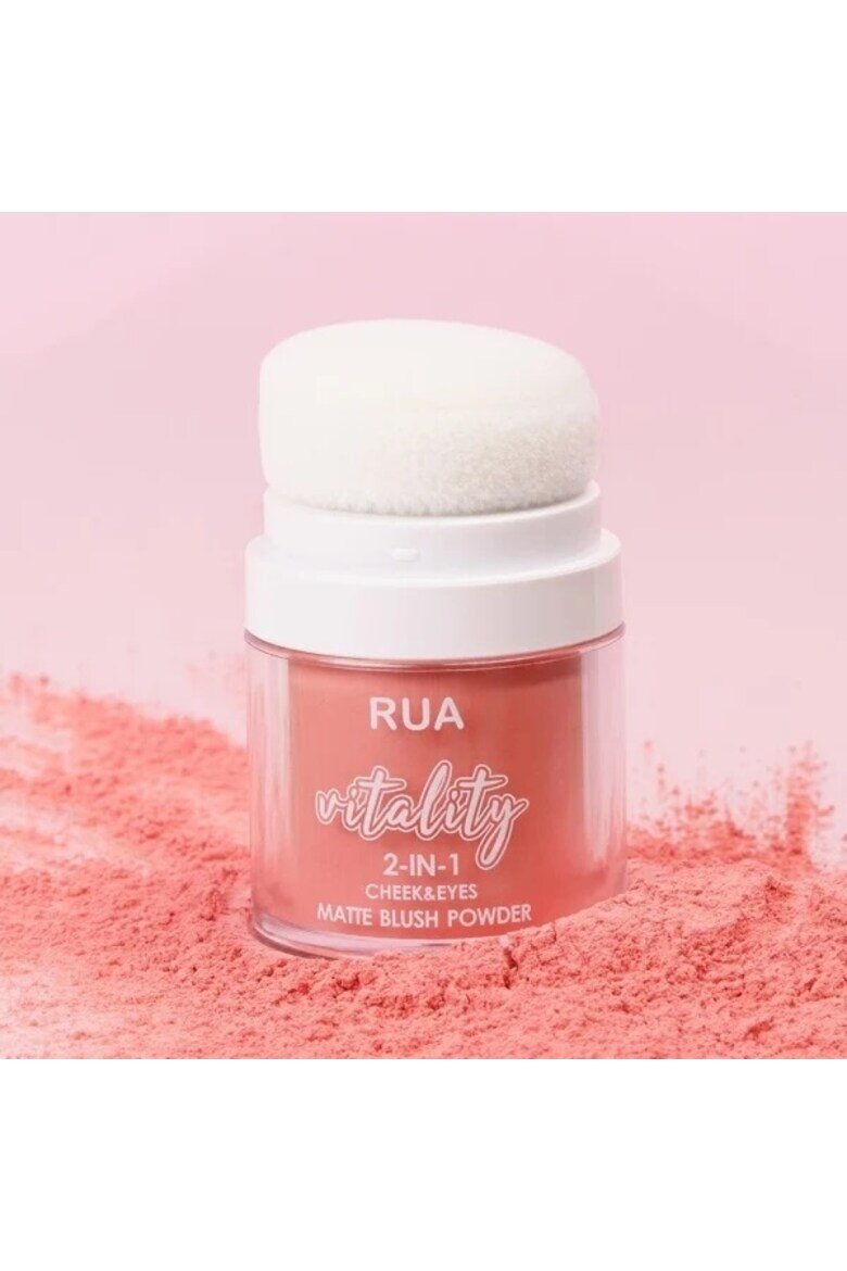RUA Матов руж Vitality руж с гъба-апликатор 8 gwqfzx 04