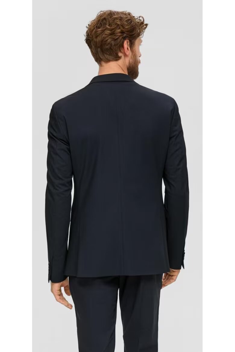 s.Oliver BLACK LABEL Мъжко елегантно сако с кройка Regular Fit Тъмносин