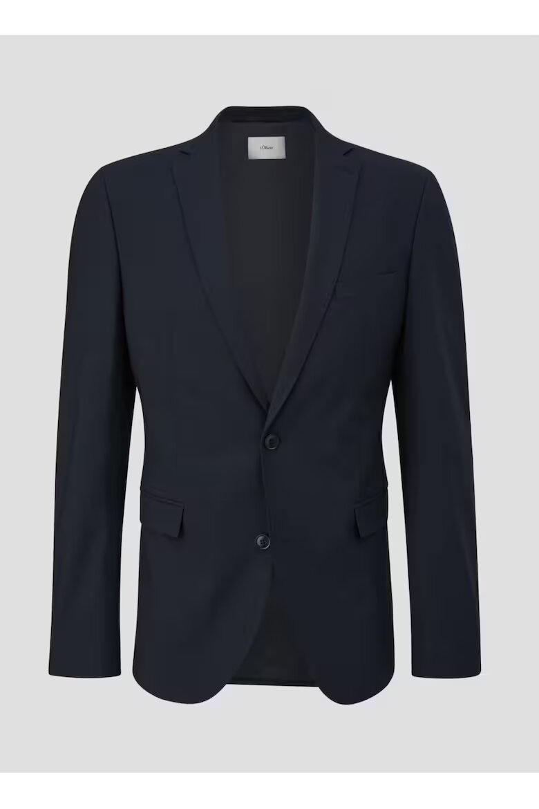 s.Oliver BLACK LABEL Мъжко елегантно сако с кройка Regular Fit Тъмносин