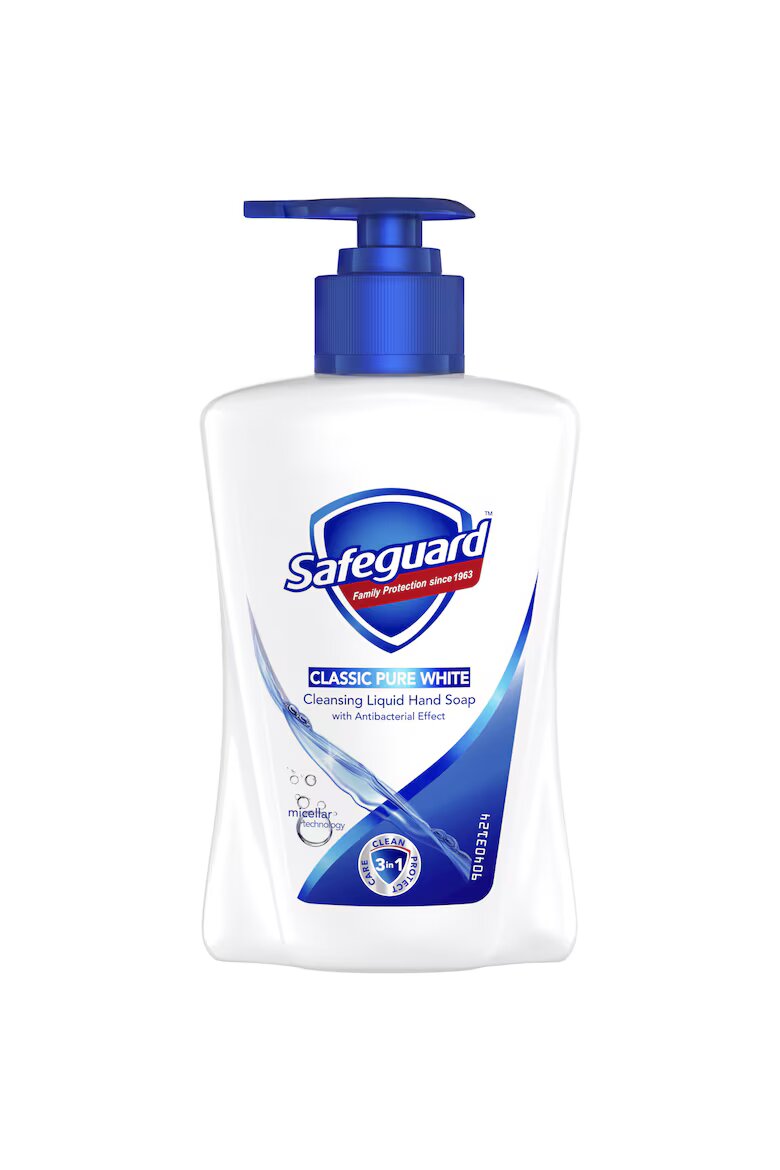 Safeguard Течен сапун ml321 Pure White 225 мл