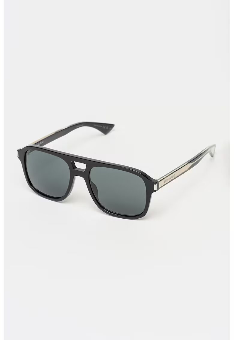 Saint Laurent Унисекс слънчеви очила Aviator - Черен
