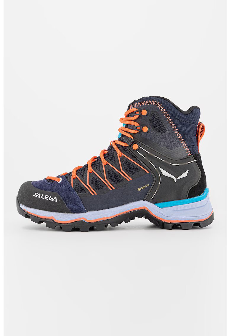 Salewa Хайкинг боти Trainer Lite с кожа - Черен/Розово/Тъмносин