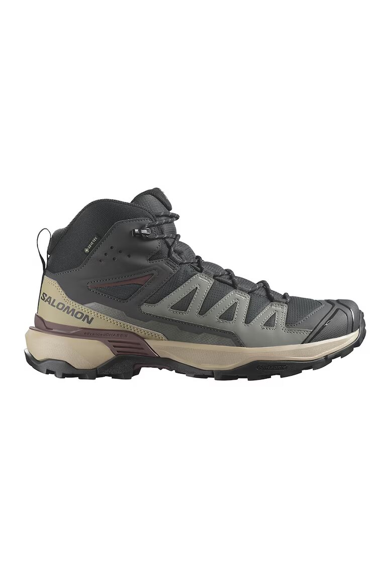 Salomon Хайкинг боти Ultra 360 GTX - Черен/Сив/Светло кафяво