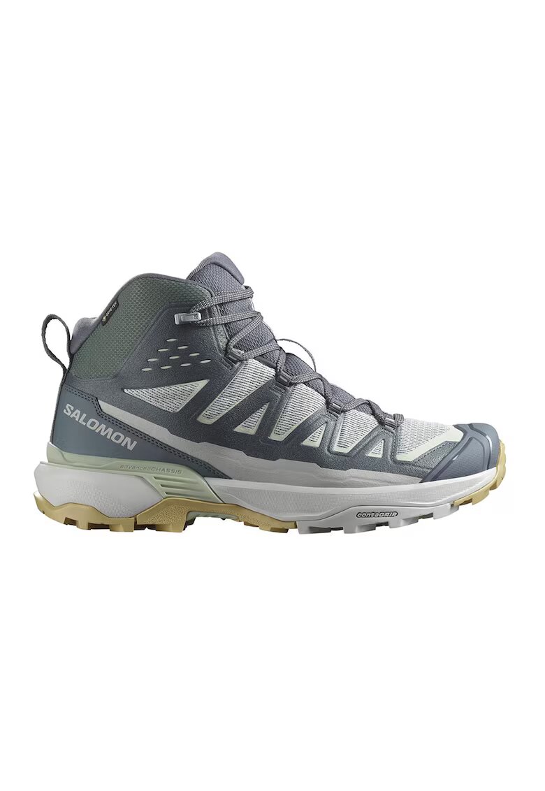 Salomon Хайкинг боти X Ultra 360 Edge Gore-Tex до глезена - Зелен/Светло сив/Въглен сиво