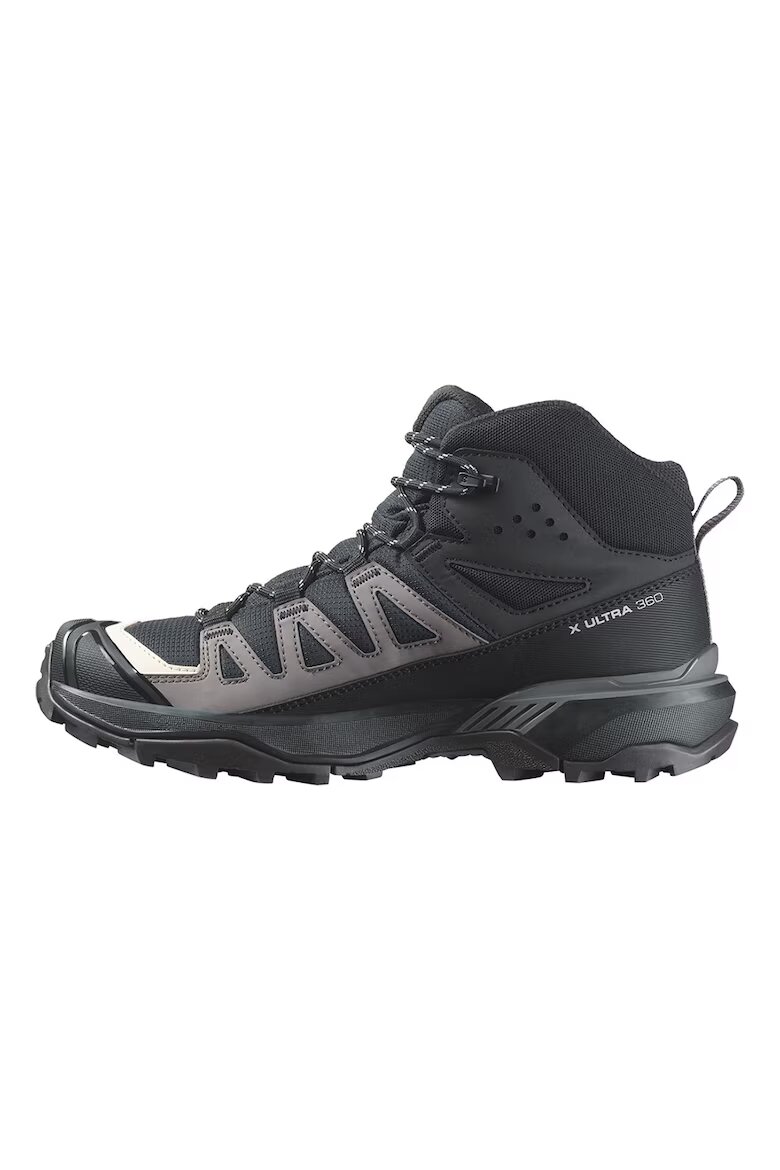 Salomon Хайкинг боти X Ultra 360 Mid Goretex Черен/Tъмносив