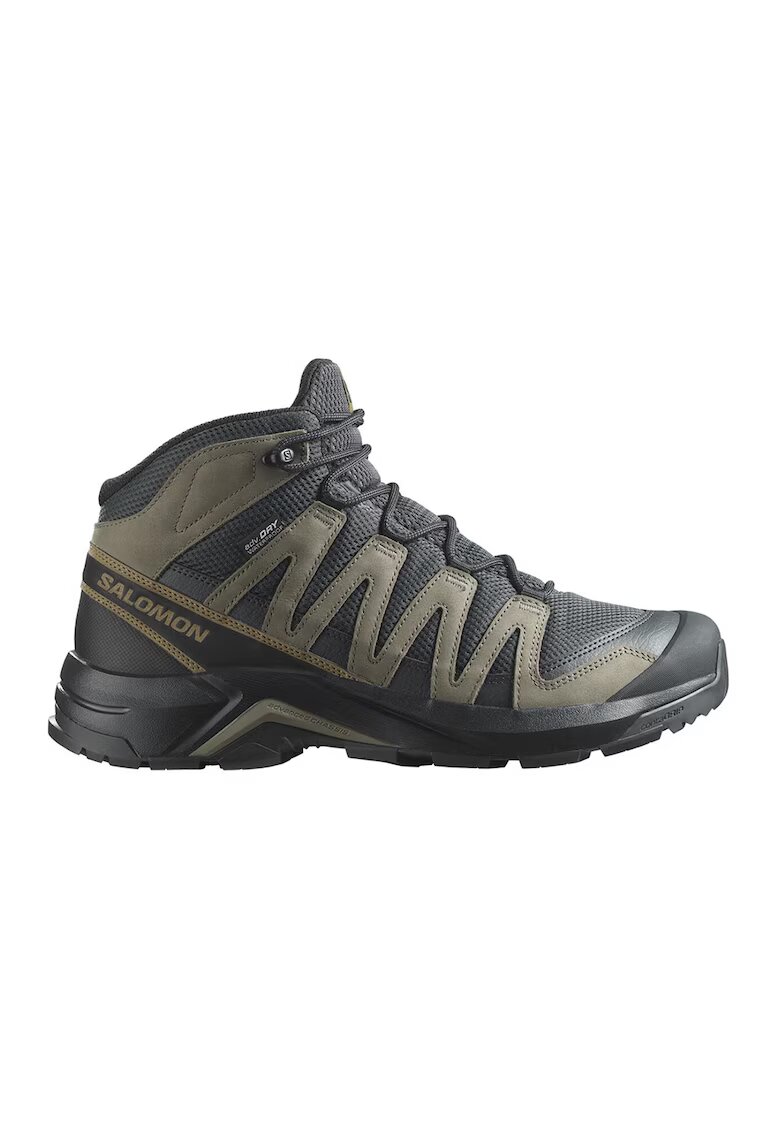 Salomon Хайкинг обувки X-Adventure Recon Gore-Tex до глезена - Каки/Антрацитно сиво