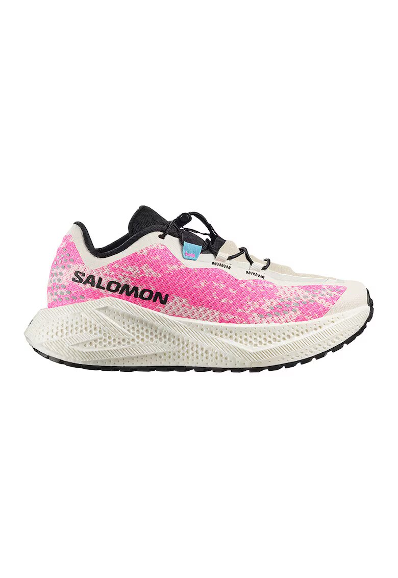 Salomon Обувки Aero Glide 4 GRVL за бягане - Бял/Яркорозово
