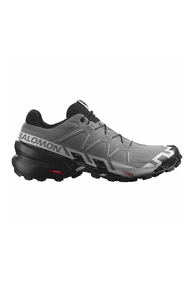 Salomon Обувки Speedcross 6 за трейл с лого - Черен/Сив