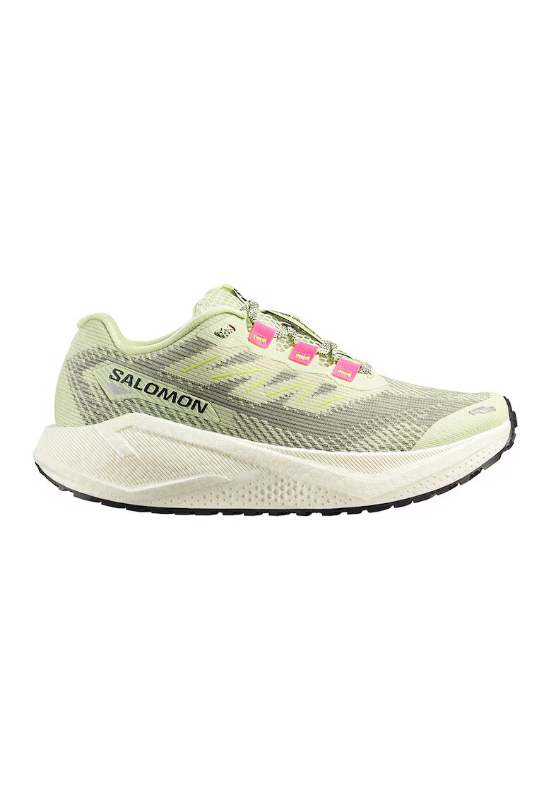 Salomon Обувки за бягане Aero Blaze 3 GRVL - Бледозелен/Електриково Зелено/Розово
