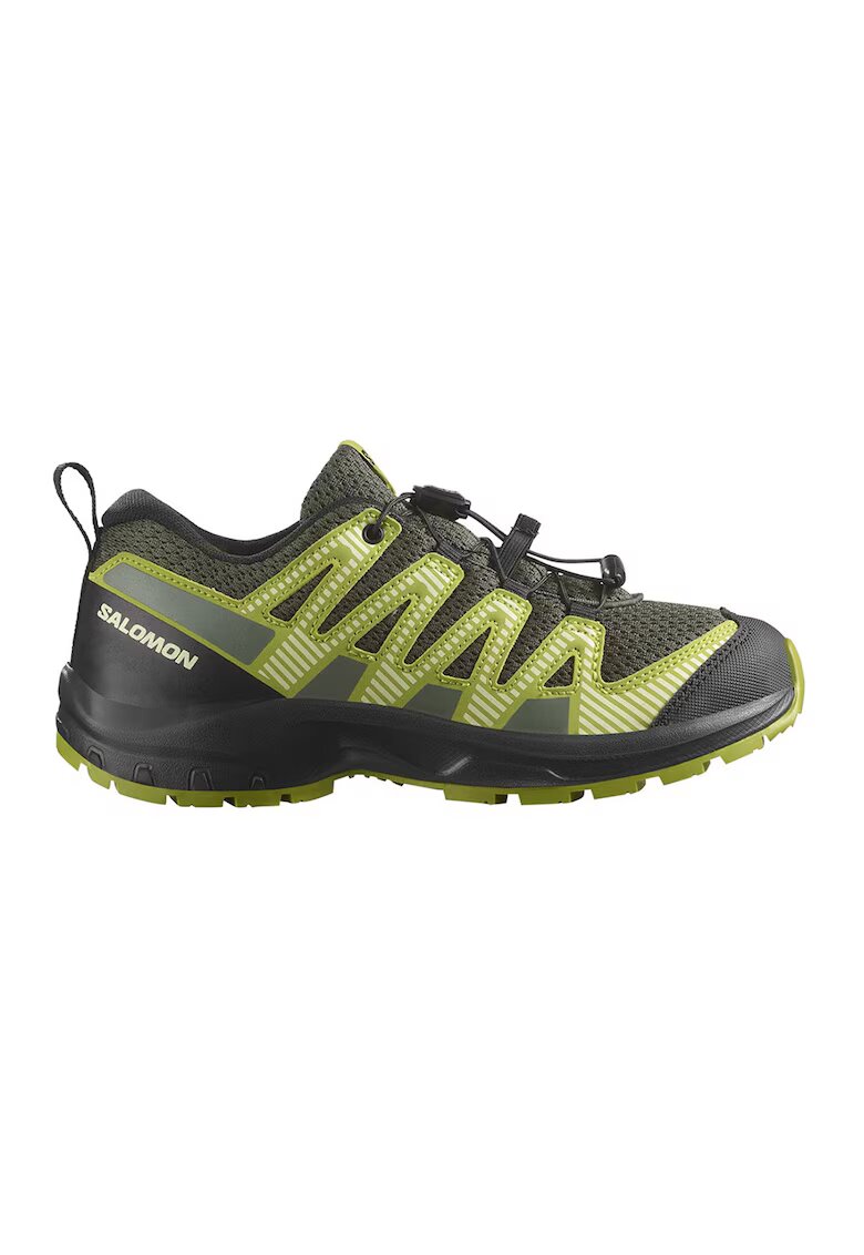 Salomon Обувки за бягане XA Pro V8 с лого - Черен/Лайм зелено