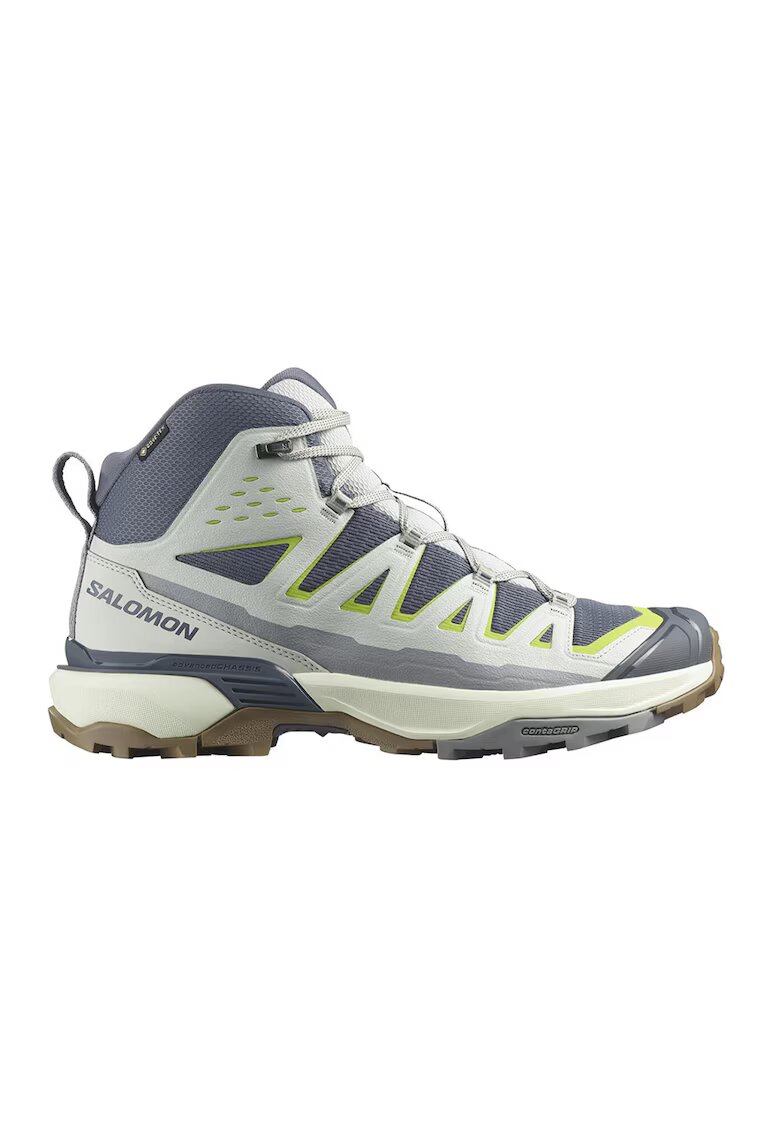 Salomon Обувки за хайкинг X ULTRA 360 EDGE GTX до глезена - Зелен/Светло сив/Въглен сиво