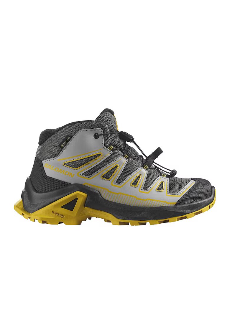 Salomon Обувки за хайкинг X Ultra Mid с Gore-Tex - Черен/Сив/Жълт