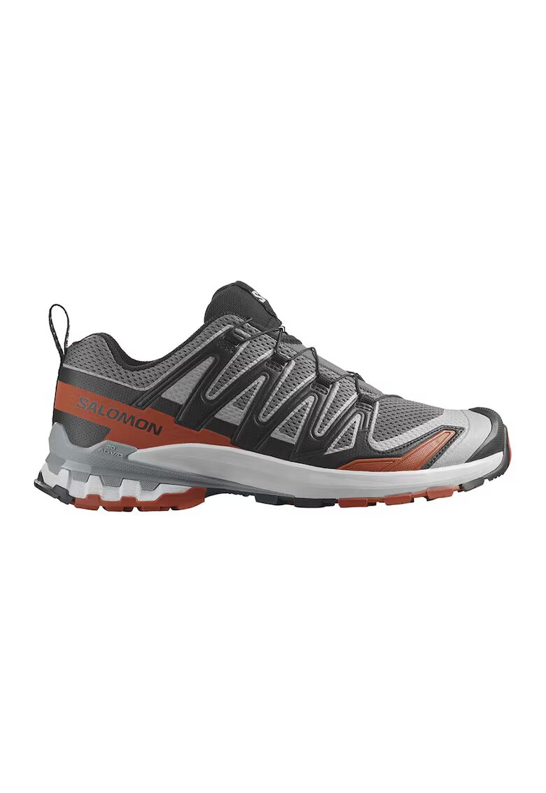 Salomon Обувки за трейл бягане XA Pro 3D V9 - Сив/Избеляло черно/Персийски портокал