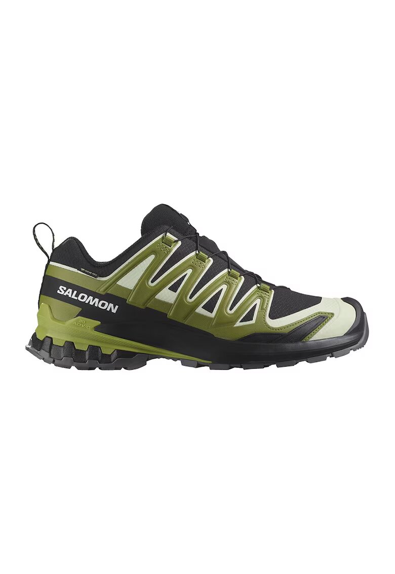 Salomon Обувки за трейл XA Pro 3D v9 Wide GTX - Черен/Маслинено зелено/Светло бежово
