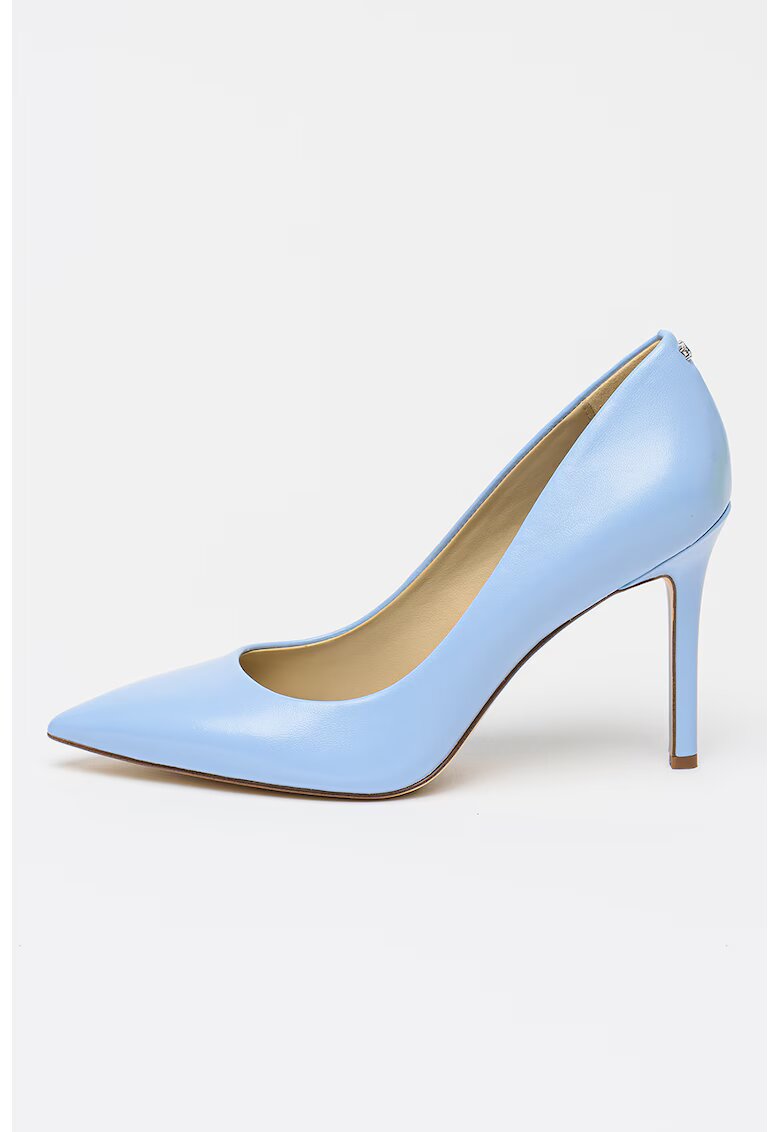 Sam Edelman Кожени обувки Hazel с остър връх - Небесносин