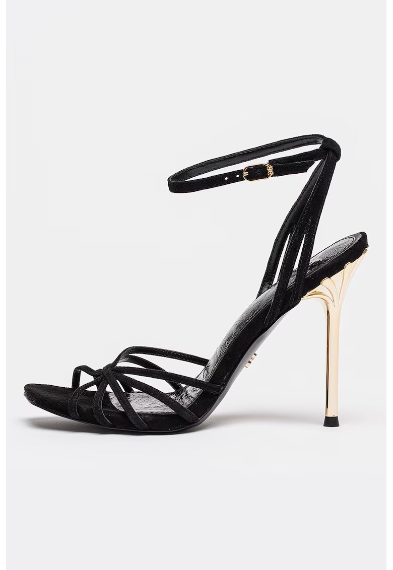 Sam Edelman Кожени сандали Lili с висок ток - Златист/Избеляло черно