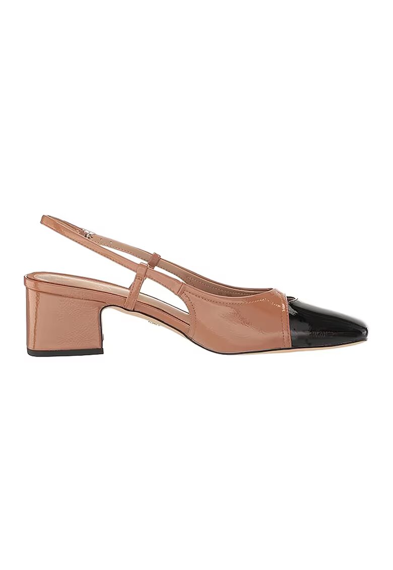 Sam Edelman Обувки Tarra с отворена пета - Черен/Светлокафяв