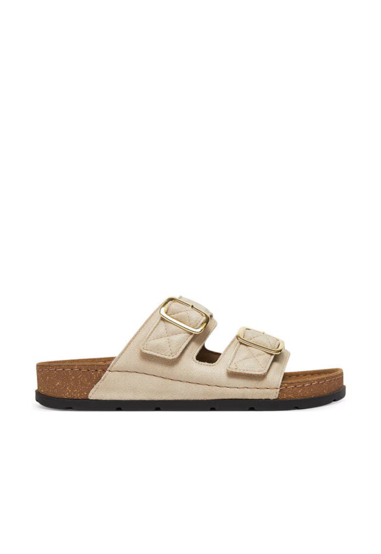 Scholl Дамски чехли - модел Bora 2 Straps - екологична кожа - Ivory