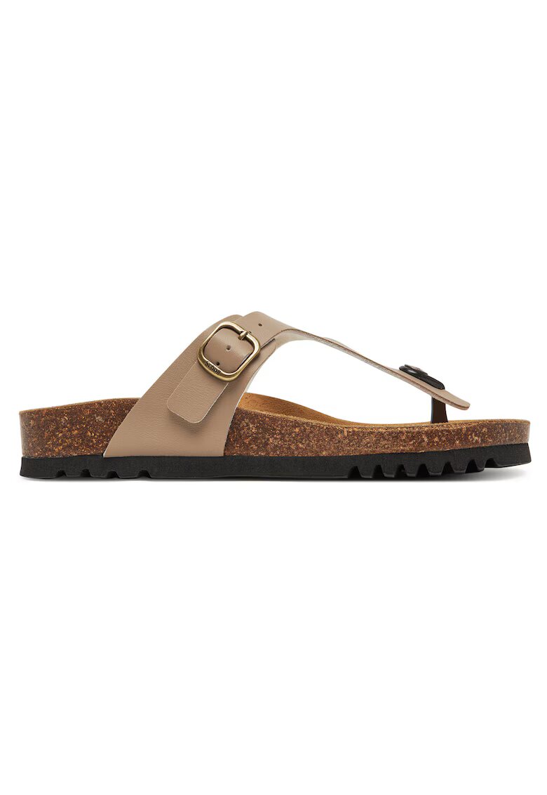 Scholl Дамски чехли Taupe 1062 - екологична кожа