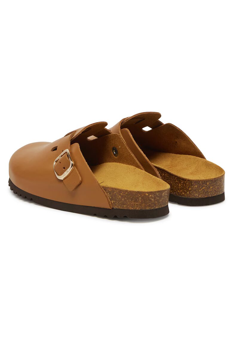 Scholl Дамски сабо модел Fae New - естествена кожа - цвят