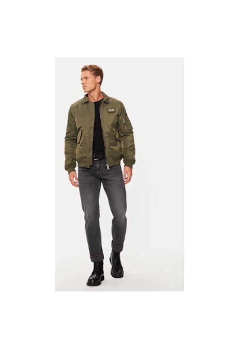 Schott NYC Мъжко яке - 304869174 - Найлон - Зелено