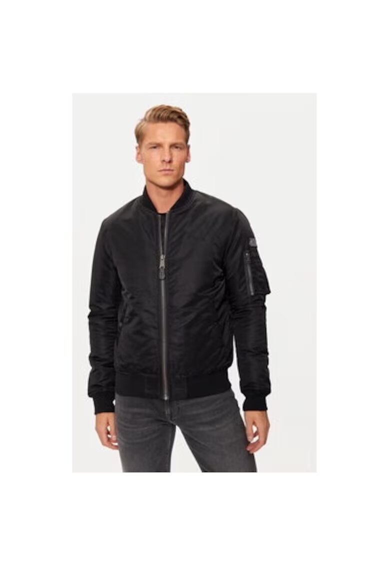 Schott NYC Мъжко яке - 304869280 - Найлон - S INTL - Черно