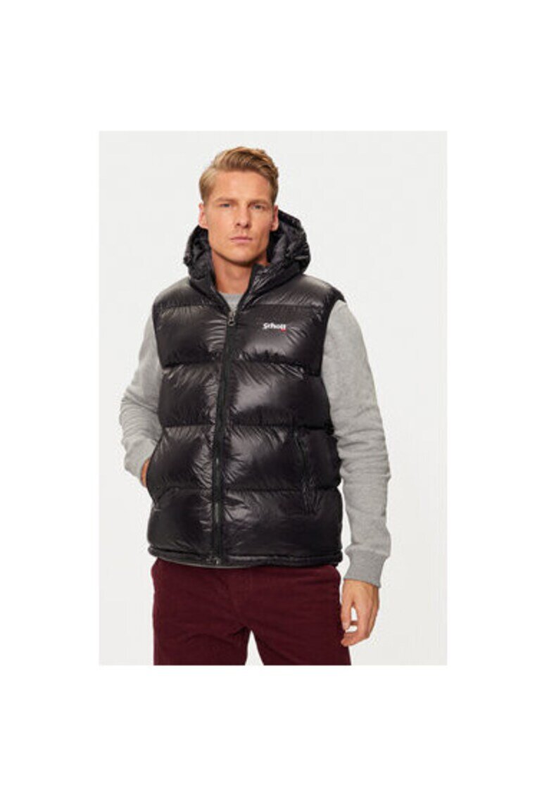 Schott NYC Мъжко яке - 304869747 - Найлон - Черно