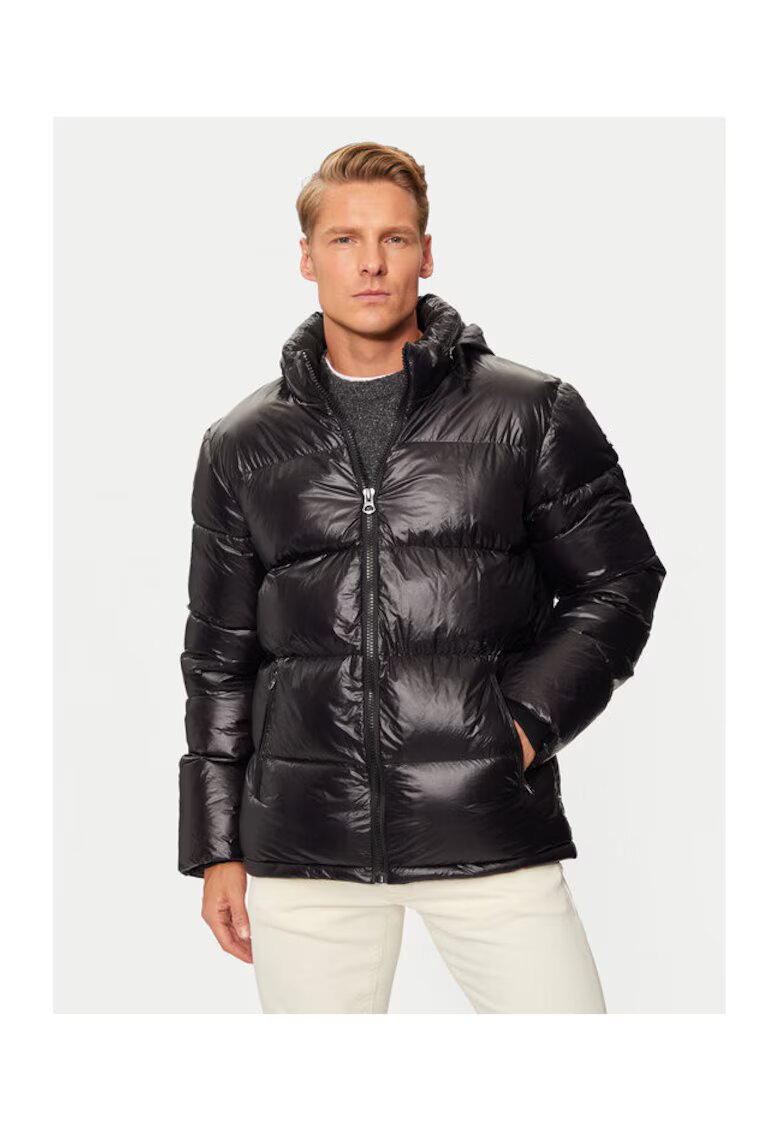 Schott NYC Мъжко яке - 304869754 - Найлон - Черно