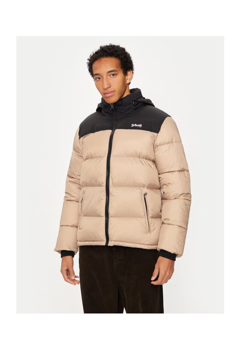 Schott NYC Мъжко яке - 304870057 - Найлон - Бежово